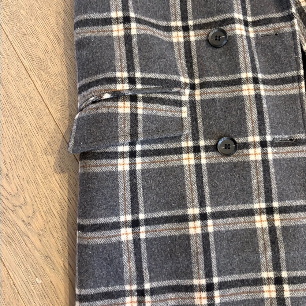 Women’s Plaid Double-Breasted Vest - Picture 4 of 6